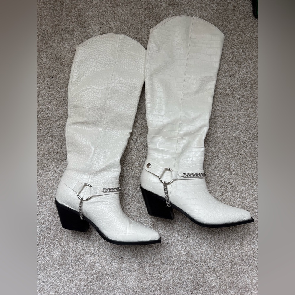 Billini Uzara croc embossed boots